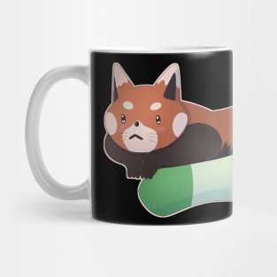 Aromantic Pride Red Panda Mug